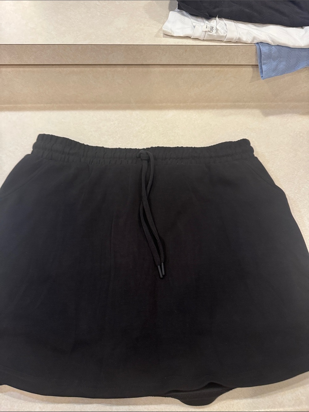 Maurices Black Elastic Waist Mini Skirt